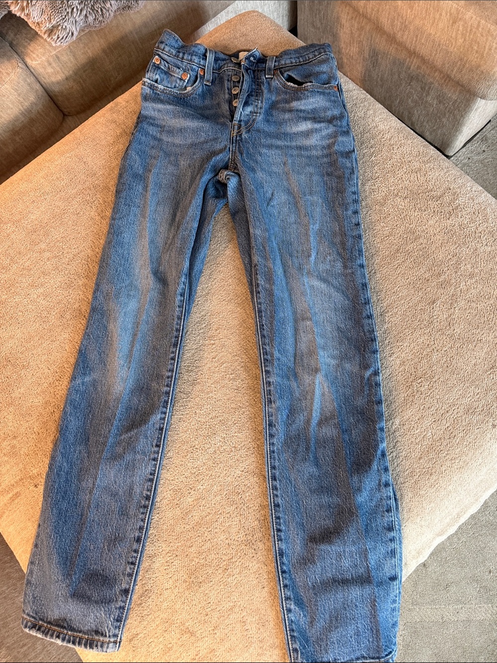 Levi's 501 Original Blue Button-Fly Jeans